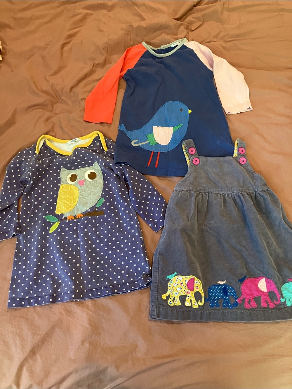 Baby Boden bundle for 12-18M: shirt, tunic and adorable corduroy dress!